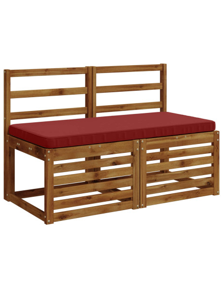 Cuscino per Panchina a 1 Pezzo VUGHT 100% Poliestere Rosso Vino