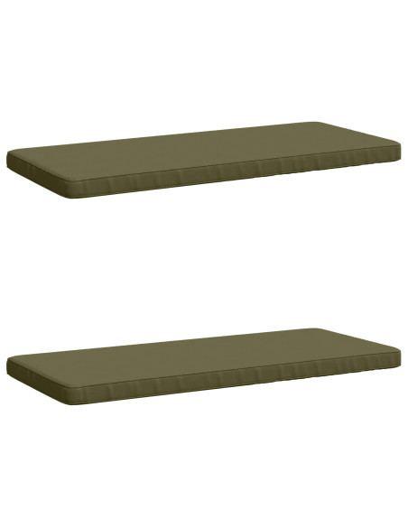 Cuscini per Panchina a 2 Pezzi VUGHT 2 pz 100% Poliestere