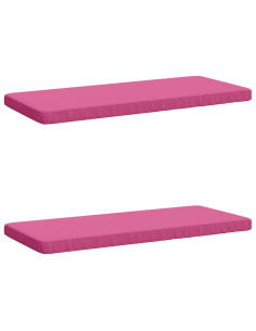 Cuscini per Panchina a 2 Pezzi VUGHT 2 pz 100% Poliestere Rosa