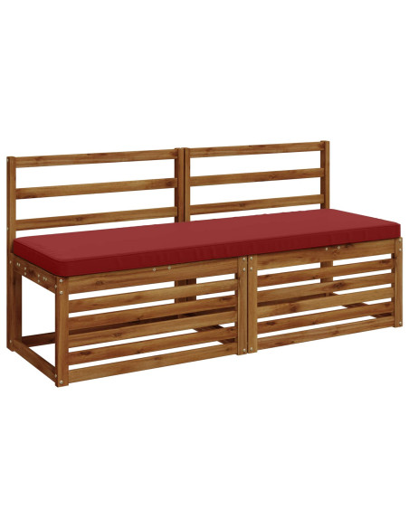 Cuscino per Panchina a 1 Pezzo VUGHT 100% Poliestere Rosso Vino
