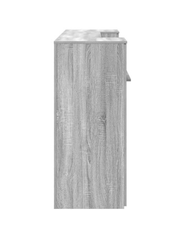 Banco Reception Grigio Sonoma 200x50x103,5 cm Legno Multistrato