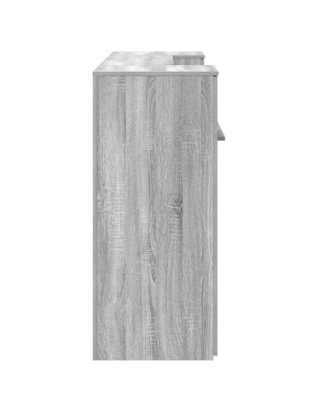 Banco Reception Grigio Sonoma 200x50x103,5 cm Legno Multistrato