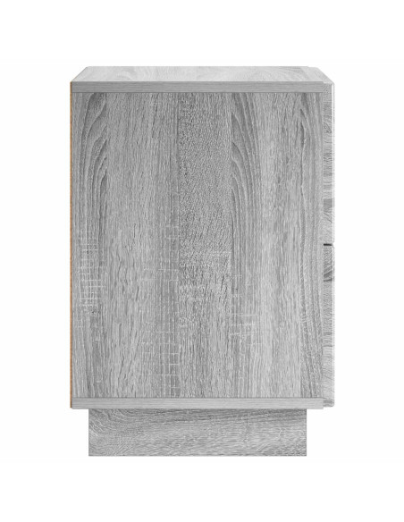 Armadio da Notte 2 pz Sonoma grigio 33,5 x 34,5 x 50 cm
