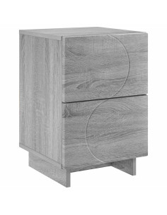 Armadio da Notte Sonoma grigio 33,5 x 34,5 x 50 cm 2