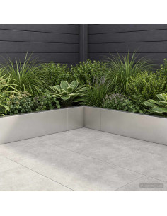 Muro di contenimento 50 x 50 x 40 cm Acciaio Inox Argento