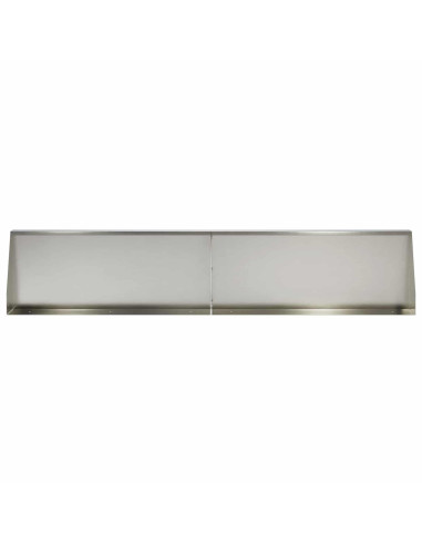 Muro di contenimento 2 pz 100 x 12 x 40 cm Acciaio Inox Argento