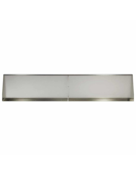 Muro di contenimento 2 pz 100 x 12 x 40 cm Acciaio Inox Argento