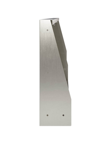 Muro di contenimento 2 pz 100 x 12 x 40 cm Acciaio Inox Argento