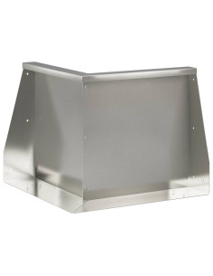 Muro di contenimento 50 x 50 x 40 cm Acciaio Inox Argento 2