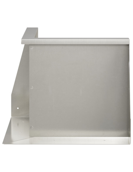 Muro di contenimento 50 x 50 x 40 cm Acciaio Inox Argento