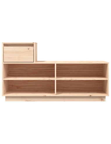 Scarpiera 110x34x61 cm in Legno Massello di Pino