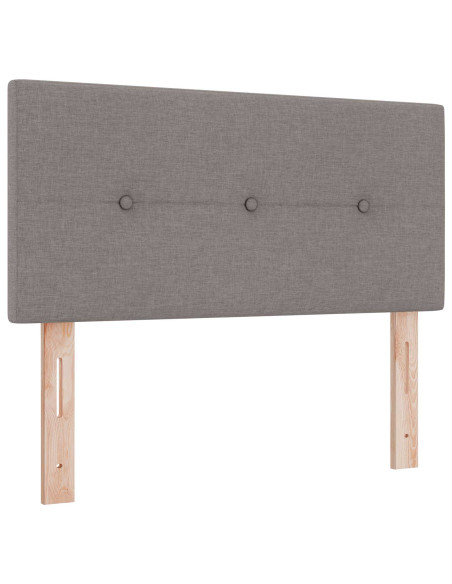 Letto ottomano con materasso Tortora 120 x 200 cm Tessuto