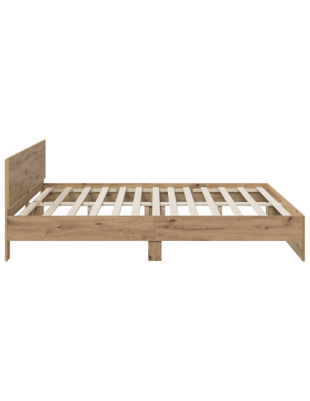 Struttura letto con testata Rovere Artigianale 200 x 200 cm