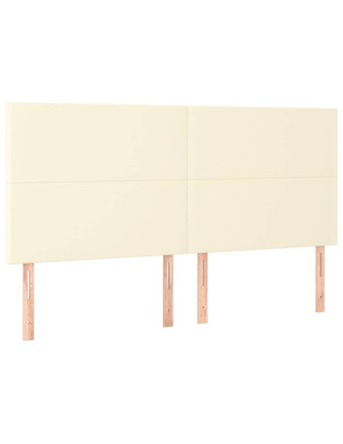 Giroletto a Molle con Materasso Crema 160x200 cm in Similpelle