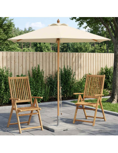 Ombrello da giardino Ø 210 x 237 cm Legno di Eucalipto Massello