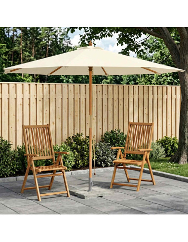 Ombrello da giardino Ø 300 x 248 cm Legno di Eucalipto Massello