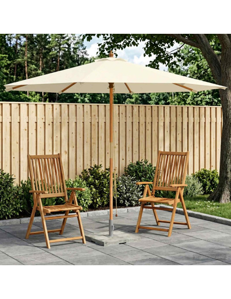 Ombrello da giardino Ø 300 x 248 cm Legno di Eucalipto Massello