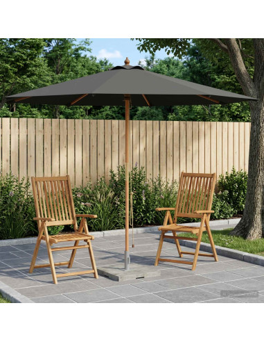 Ombrello da giardino Ø 300 x 248 cm Legno di Eucalipto Massello