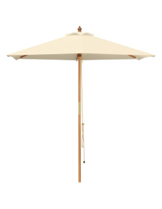 Ombrello da giardino Ø 210 x 237 cm Legno di Eucalipto Massello 2