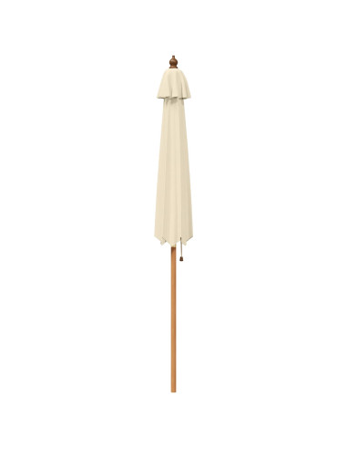 Ombrello da giardino Ø 210 x 237 cm Legno di Eucalipto Massello