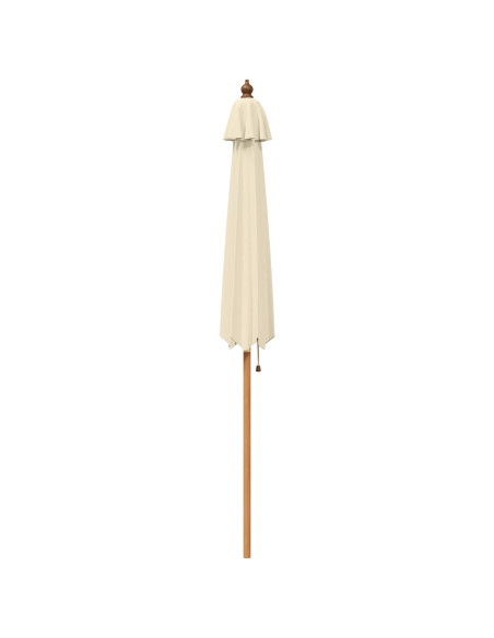 Ombrello da giardino Ø 240 x 237 cm Legno di Eucalipto Massello