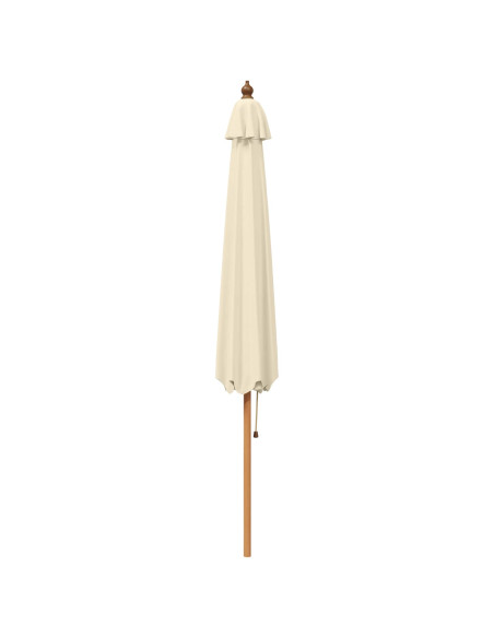 Ombrello da giardino Ø 300 x 248 cm Legno di Eucalipto Massello
