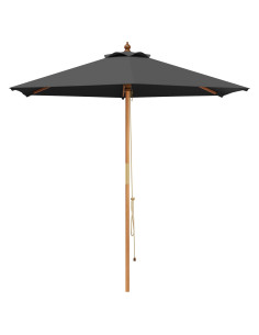 Ombrello da giardino Ø 210 x 237 cm Legno di Eucalipto Massello 2