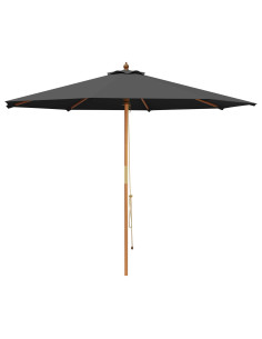 Ombrello da giardino Ø 300 x 248 cm Legno di Eucalipto Massello 2