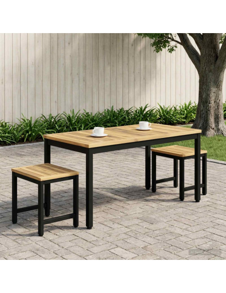 Tavolino da salotto Bianco e Nero 50 x 100,5 x 45 cm