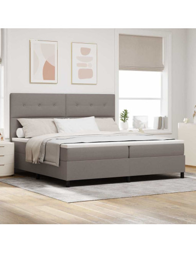 Letto a molle con testiera Talpa 200 x 200 cm Tessuto