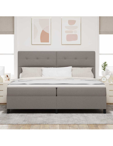 Letto a molle con testiera Talpa 200 x 200 cm Tessuto