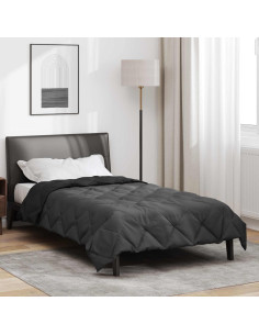 Piumone Completo Annuale Nero e antracite 155 x 200 cm