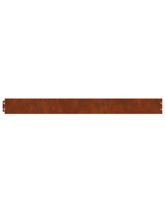 Bordura per Prato 30 pz 20 x 103 cm Acciaio Corten Ruggine 2