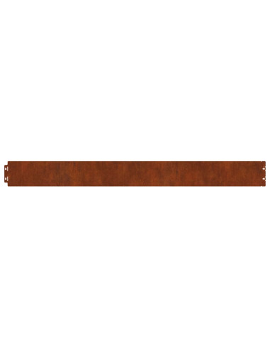 Bordura per Prato 30 pz 20 x 103 cm Acciaio Corten Ruggine