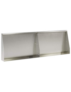 Muro di contenimento 2 pz 60 x 12 x 40 cm Acciaio Inox Argento 2