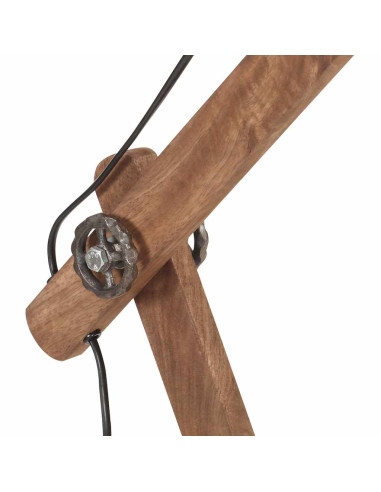 Lampada da Scrivania Industriale Nera Rotonda 58x18x90 cm E27