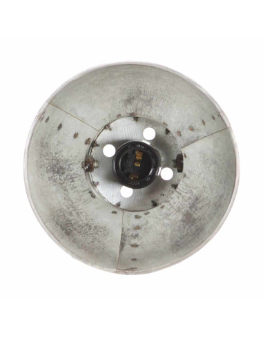 Lampada da Parete in Stile Industriale Argento 65x25 cm E27