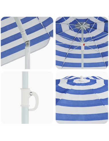 Ombrello da giardino 263 x 263 x 272 cm Poliestere 170T