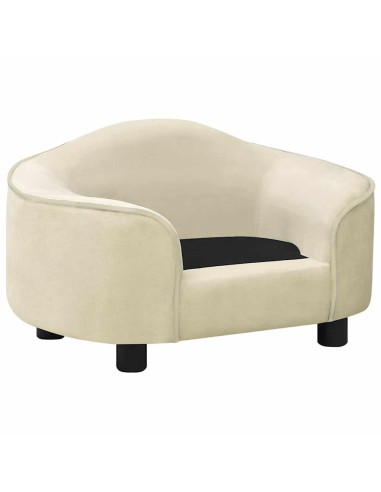 Divano per Cani Crema 67x47x36 cm in Peluche