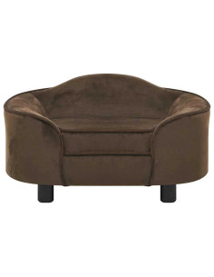 Divano per Cani Marrone 67x47x36 cm in Peluche