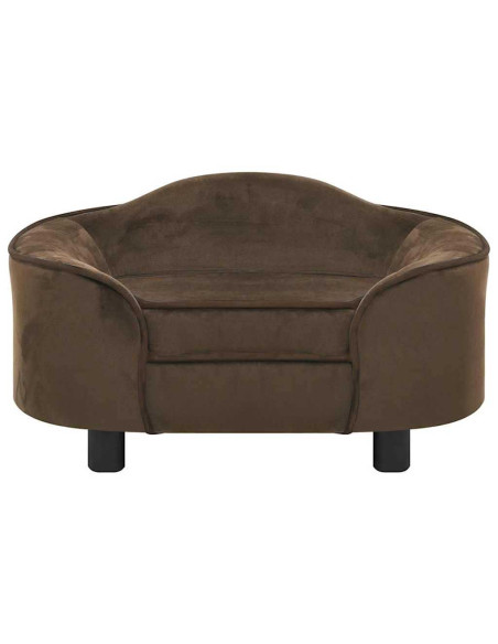 Divano per Cani Marrone 67x47x36 cm in Peluche