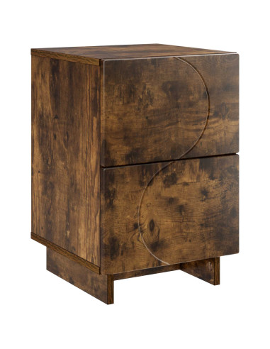Armadio da Notte Rovere Fumo 33,5 x 34,5 x 50 cm