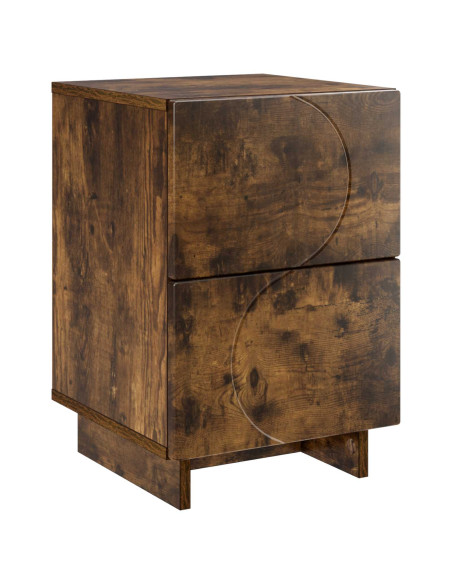 Armadio da Notte Rovere Fumo 33,5 x 34,5 x 50 cm