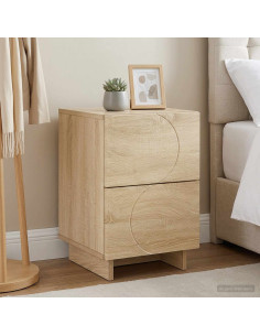 Armadio da Notte Rovere Sonoma 33,5 x 34,5 x 50 cm