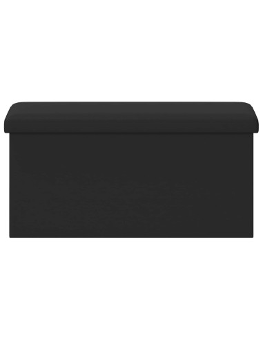 Panchina di stoccaggio pieghevole Nero PVC
