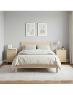 Armadio da Notte 2 pz Rovere Sonoma 33,5 x 34,5 x 50 cm