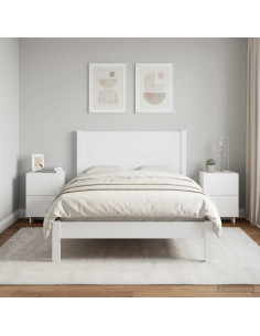 Armadio da Notte 2 pz Bianco 33,5 x 34,5 x 50 cm