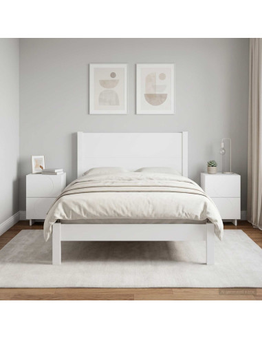 Armadio da Notte 2 pz Bianco 33,5 x 34,5 x 50 cm