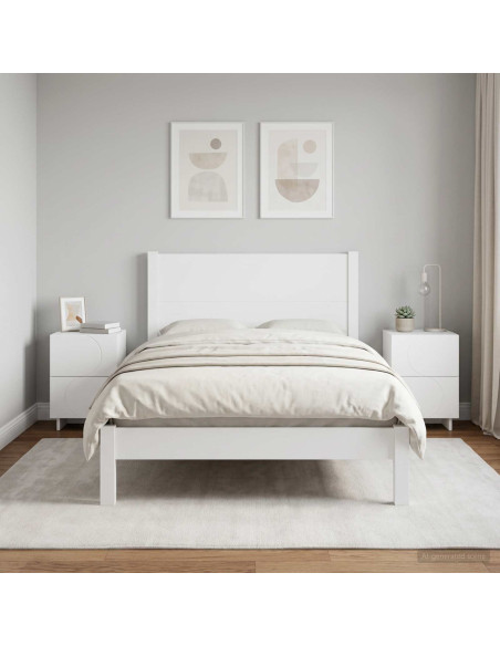 Armadio da Notte 2 pz Bianco 33,5 x 34,5 x 50 cm