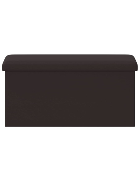 Panchina di stoccaggio pieghevole Marrone PVC